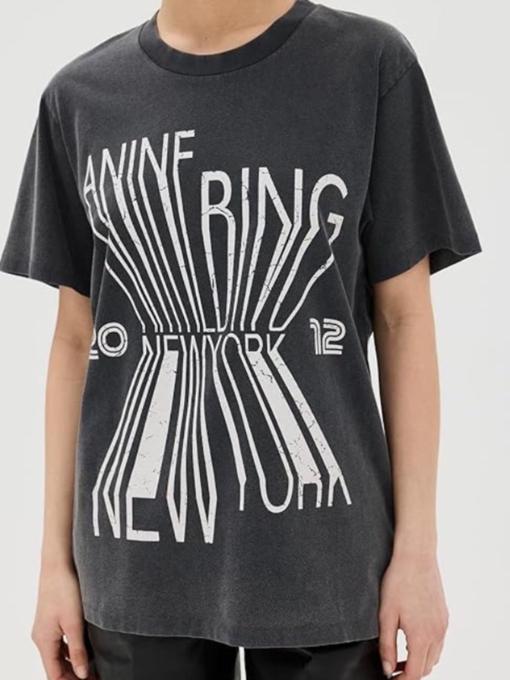 Anine Bing Colby tee, size large - Picture 9 of 9